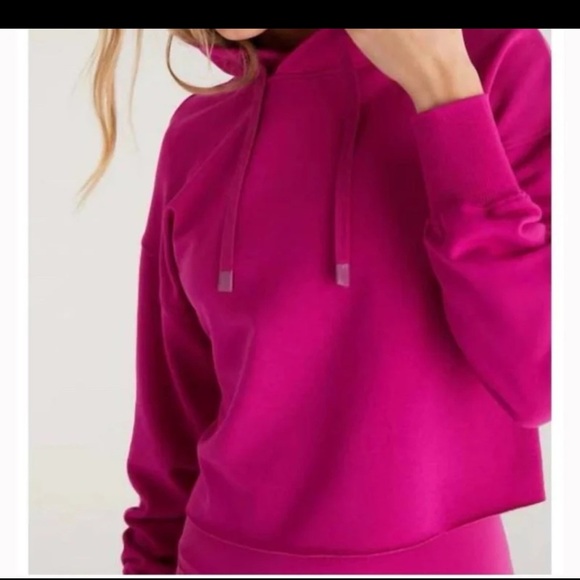 Z Supply Hit the Road Active Hoodie in Jewel Pink Size Small - Picture 6 of 12